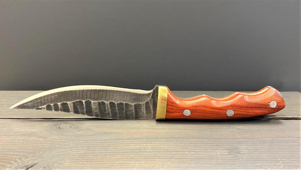 Нож ручной работы Синоп №3 12,5 см с кожаным чехлом 